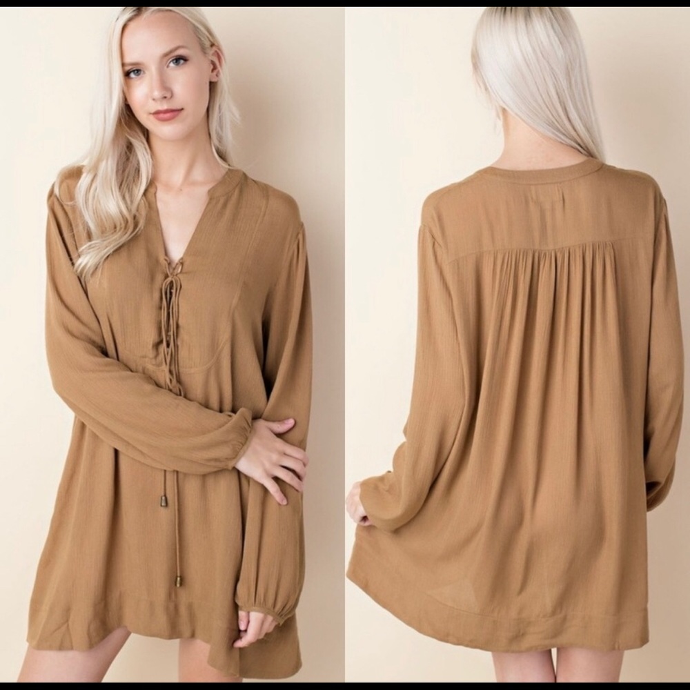 Pocket tunic dress.